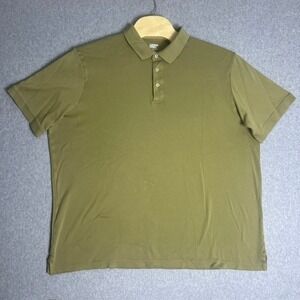 Lands' End Men's Olive Green Traditional Fit Casual Polo Shirt‎ Size XXL(50-52)